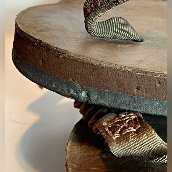 RAINBOW T STREET LEATHER THONG SANDAL WM SZ S (5.5-6.5) TAN - Picture 4 of 6